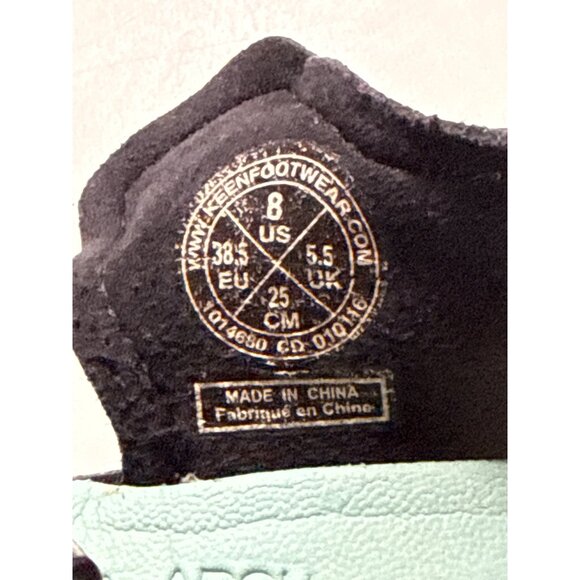 Keen Womens Contour Arch Maupin Sandals Size 8 US Black & Teal Sandal Footwear - Picture 6 of 7